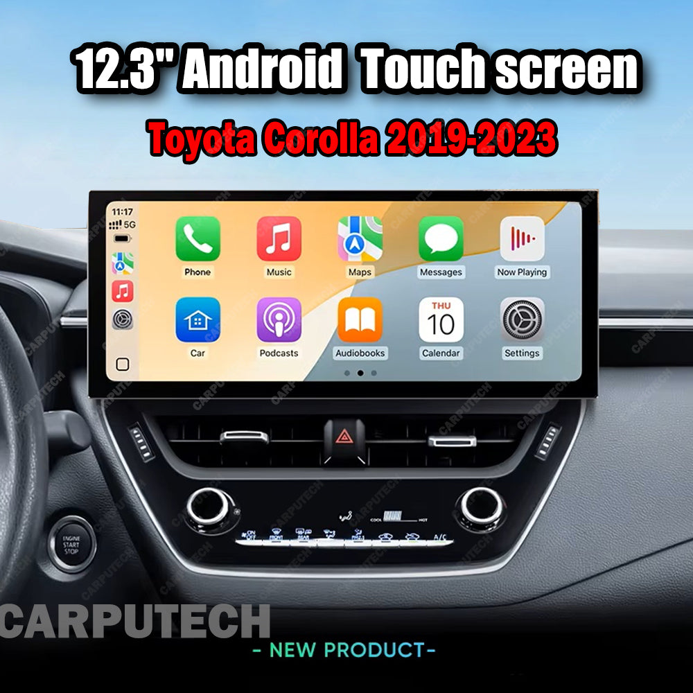 12.3 inch For Toyota Corolla 2019-2023 Infotainment Navigation System Car Multimedia Touch Screen Head Unit Android Car Radio GPS