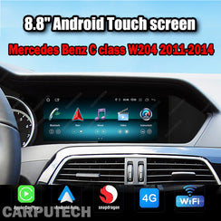 Mercedes Benz C class W204 2011-2014 | Wireless CarPlay & Android Auto | 8.8 Inch Touch Screen Snapdragon665 Android13 Car GPS Stereo Multimedia Car Radio Headunit