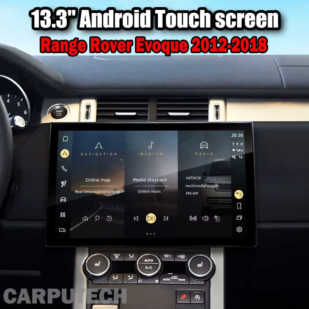 13.3" For Land Rover Range Rover Evoque 2012-2018 Android Navigation Screen Car Radio Multimedia Player