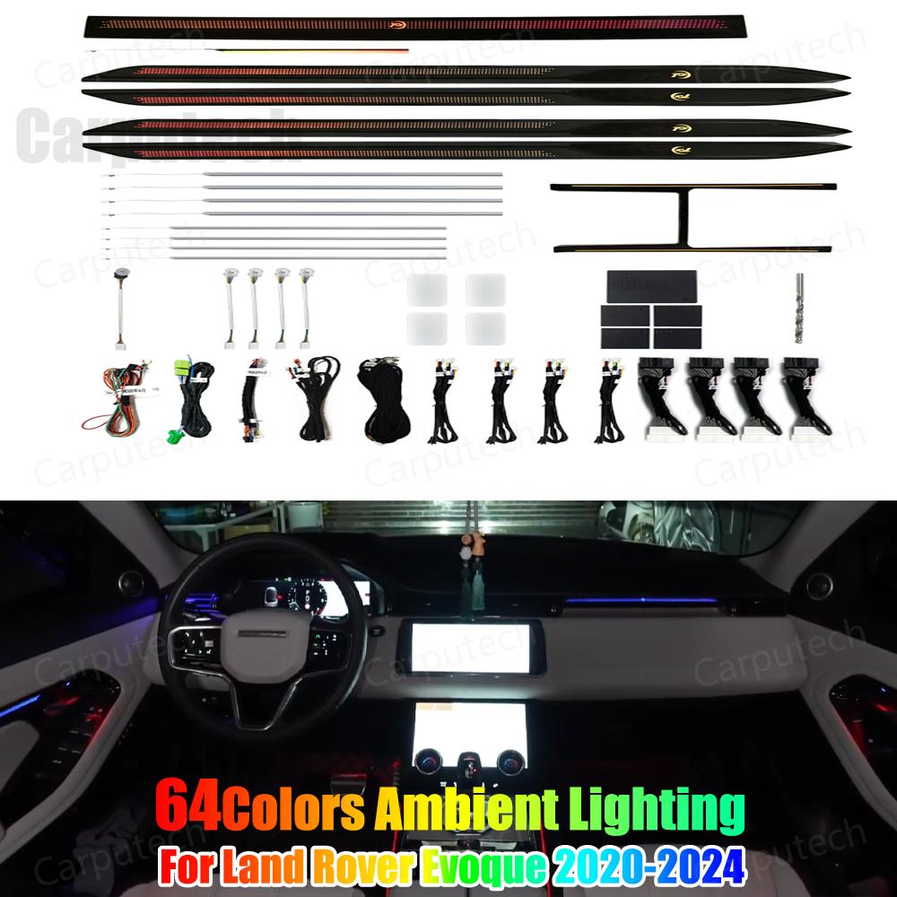 Upgrade Symphony LED Car Interior Ambient Lighting for Land Rover Range Rover Evoque 2020-2024 Decoration Accessories