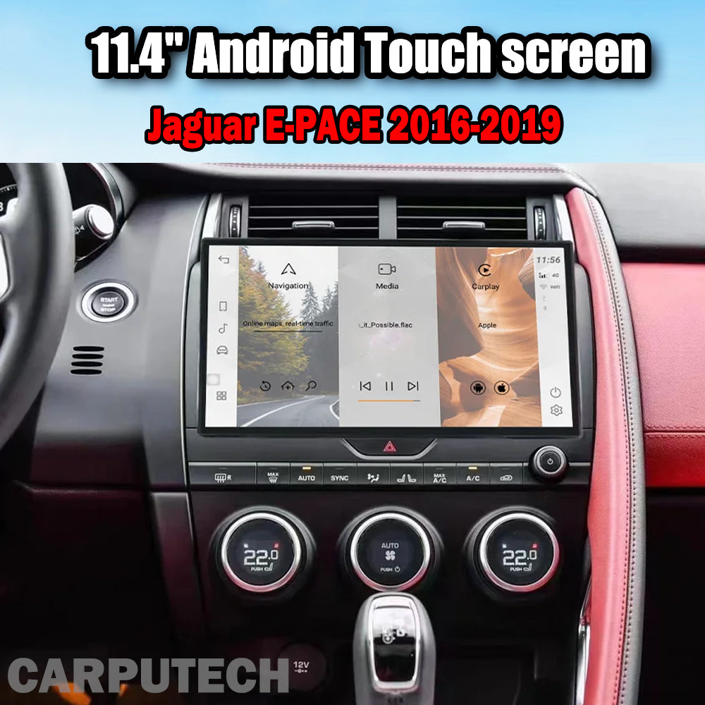 11.4'' For Jaguar E-PACE 2016-2019 Android Screen Infotainment Navigation System Car Multimedia Touch Screen Head Unit Car Radio GPS