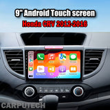 For Honda CRV 2012-2016 Infotainment Navigation System Car Multimedia Touch Screen Head Unit Android14 Car Radio GPS