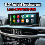 12.3'' For Lexus LX570 2016-2021 Android Screen Infotainment Navigation System Car Multimedia Touch Screen Head Unit Car Radio GPS