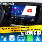 Lexus NX Android13 base Navigation Video Interface box Apple CarPlay & Android Auto Upgrade Module Carputech