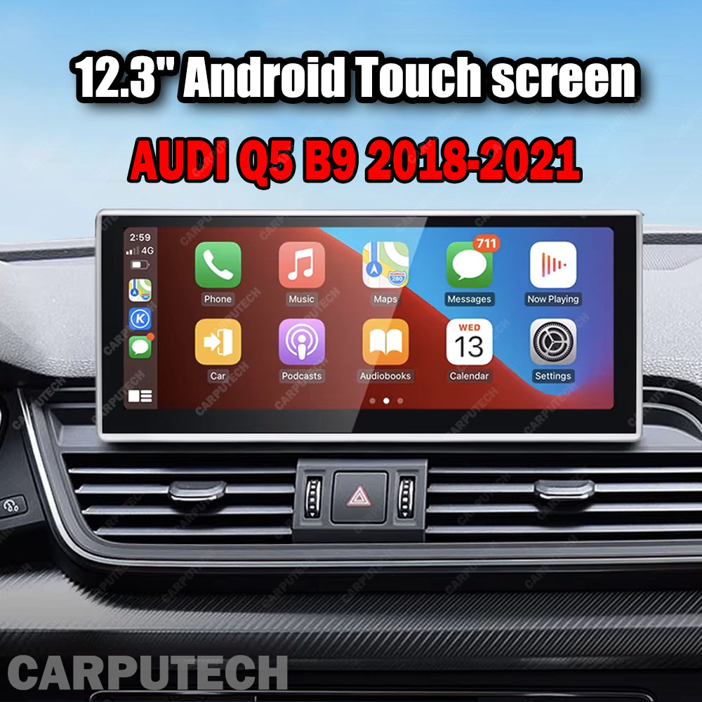 For AUDI 2018-2021 Q5 B9 CarPlay Android 14 Car Multimedia IPS Screen GPS Auto Radio Navigation Stereo DSP Netlifx