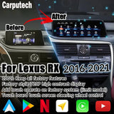 12.3 Inches for Lexus RX RX350 RX450h RX200t 2016-2021 Car Radio Multimedia Player Wireless CarPlay Android Auto Upgrade Android Touch Screen Carputech