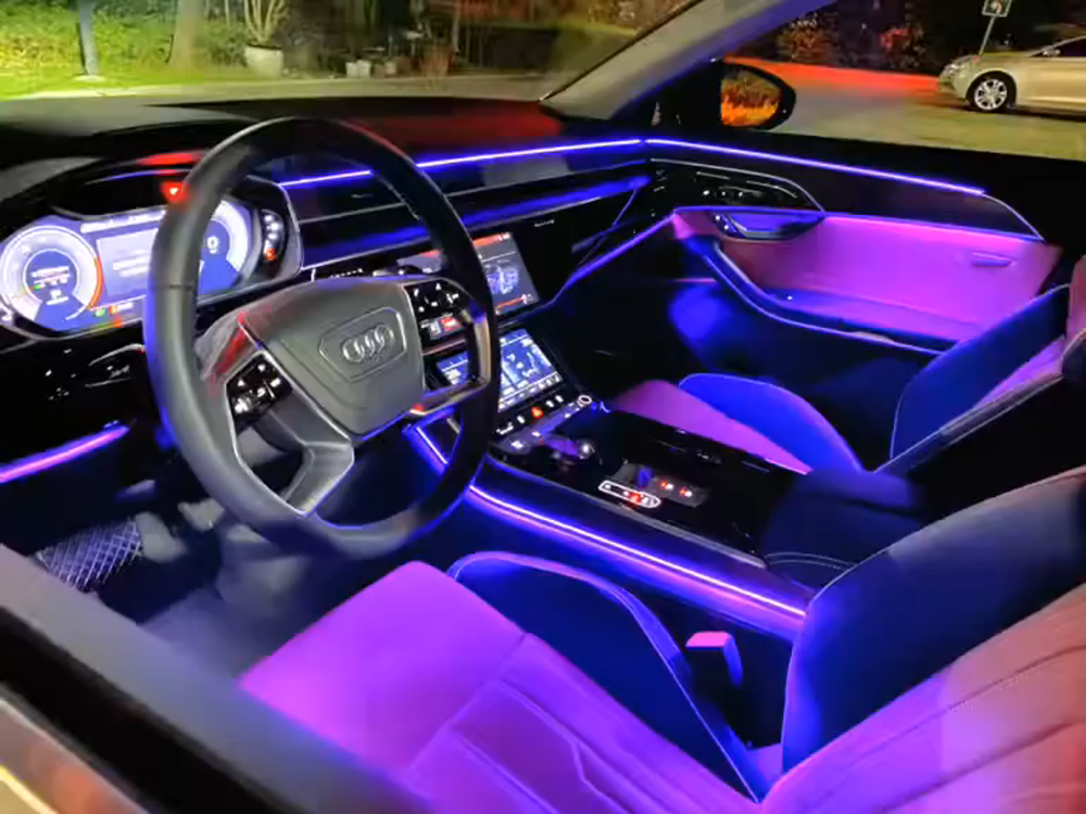 For Audi A8 2018-2025 64 Color Symphony Car Interior Ambient Lighting Trim Decoration Accessories