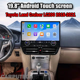 19.8" For 2016-2021 Toyota Land Cruiser LC200 Android Navigation Screen Car Radio Multimedia Player Qualcomm Octa-core 360° Panoramic All-in-One Unit Carputech