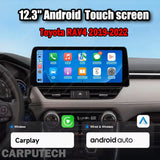 12.3'' For Toyota RAV4 2019-2022 Android Screen Infotainment Navigation System Car Multimedia Touch Screen Head Unit Car Radio GPS