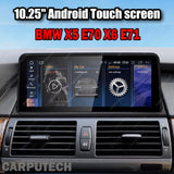 10.25 inches For BMW X5 E70 X6 E71 Infotainment Navigation System Car Multimedia Touch Screen Head Unit Android14 Car Radio GPS