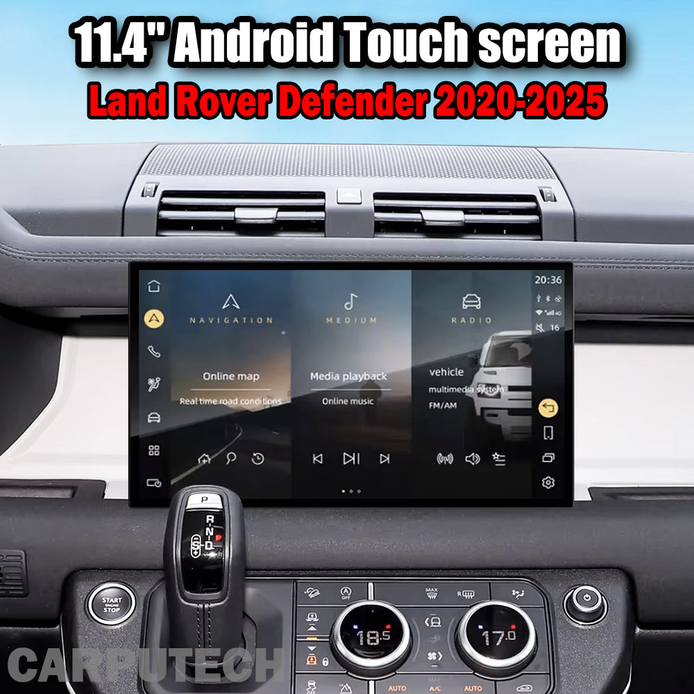 11.4'' For Land Rover Defender 2020-2025 Android Screen  Infotainment Navigation System Car Multimedia Touch Screen Head Unit Car Radio Curved High-Definition Screen