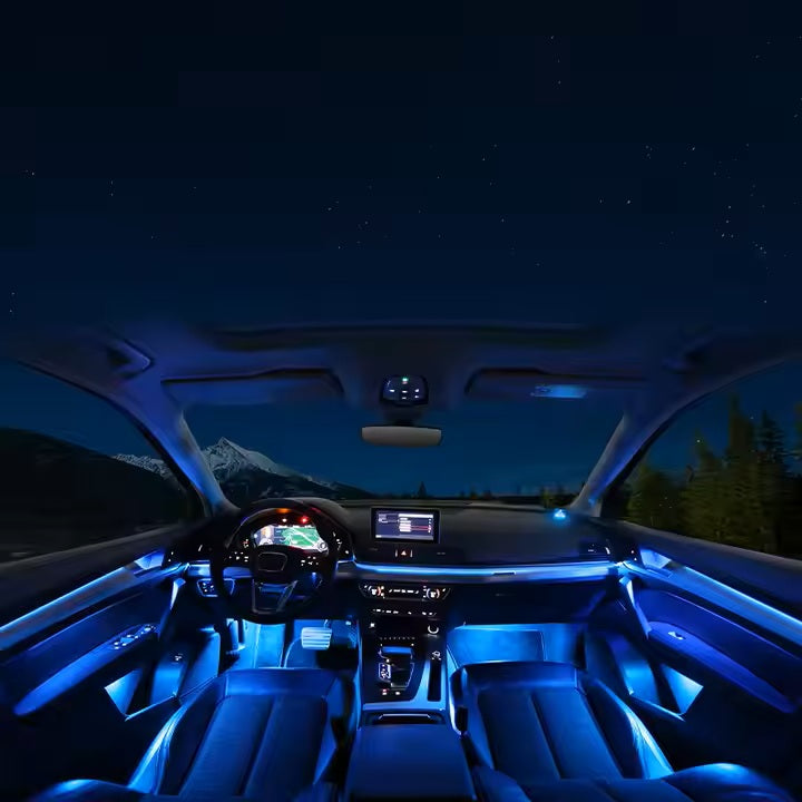 Upgrade 256 Colors Symphony Led Car Interior Ambient Light Decoration for Audi Q5 2018-2020 Atmosphere Strip Accessories