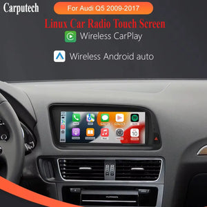 For Audi Q5 2009-2017 Linux Car Radio Multimedia Touch Screen Head Unit Wireless Apple CarPlay Android Auto Carputech