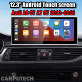 For Audi A6 C7 A7 C7 2012–2018 12.3" Android 14 CarPlay & Android Auto Multimedia Screen – IPS Touchscreen, DSP, GPS, Netflix