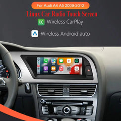 For Audi A4 A5 2009-2012 Linux Car Radio Multimedia Touch Screen Head Unit Wireless Apple CarPlay Android Auto Carputech