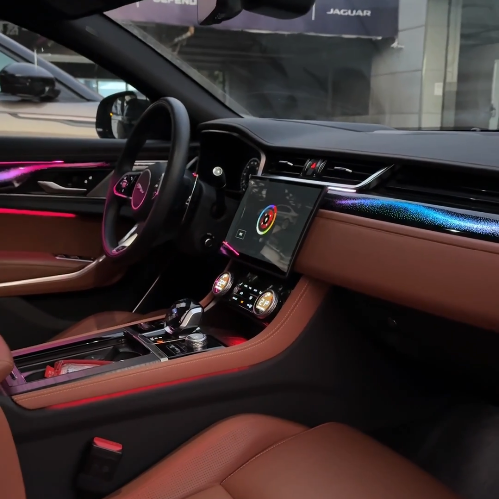 For Jaguar XF / XFL 2021-2025 Symphony Car Interior Ambient Lighting 64 Color Trim Decoration Accessories