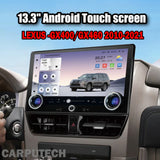 13.3'' For LEXUS GX400 / GX460 2010-2021 Android Screen UPGRADE to GX550 2024 Infotainment Navigation System Car Multimedia Touch Screen Head Unit Car Radio GPS