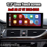 12.3 inch For Audi A6 A7 C7 2012-2018 Linux Infotainment Navigation System Car Multimedia Touch Screen Head Unit Car Radio GPS