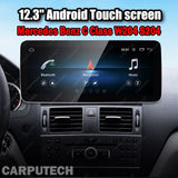 For Mercedes Benz C Class W204 S204 2011-2014 | Wireless CarPlay & Android Auto | 12.3 Inch Touch Screen