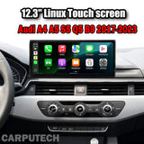12.3 inch For Audi A4 A5 S5 Q5 B9 2017-2023 Linux Infotainment Navigation System Car Multimedia Touch Screen Head Unit Car Radio GPS