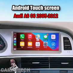 For Audi A6 A6L 2006-2012 CarPlay Snapdragon665 Android 14 Multimédia voiture Écran IPS GPS Radio auto Navigation Stéréo DSP Netflix