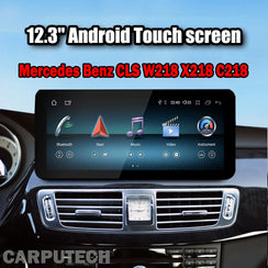 For Mercedes Benz CLS W218 X218 C218 Wireless CarPlay & Android Auto 12.3 Inch Touch Screen Snapdragon665 Android13 Car GPS Stereo Multimedia Car Radio Headunit
