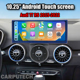 10.25'' For Audi TT RS 2015-2022 Android Screen Infotainment Navigation System Car Multimedia Touch Screen Head Unit Car Radio GPS