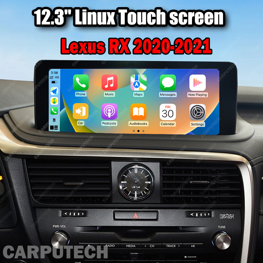 12.3 inch For Lexus RX 2020-2021 Linux Infotainment Navigation System Car Multimedia Touch Screen Head Unit Car Radio GPS
