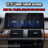 12.3 inch For  BMW X5 E70 X6 E71 2007-2013 CCC CIC Linux Infotainment Navigation System Car Multimedia Touch Screen Head Unit Car Radio GPS