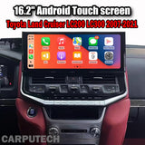 16.2inch Touch Screen For Toyota Land Cruiser LC200 LC300 2007-2021 Android 14 Car Radio Multimedia Player Navigation Carputech