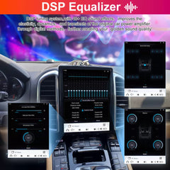 Autoradio 10,4" Qualcomm pour Porsche Cayenne 2011-2018, stéréo, Carplay, mise à niveau, écran de style Tesla, Android Auto, navigation GPS, lecteur multimédia