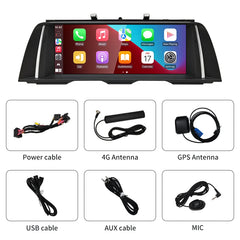 2024 Nouveau ID6 ID7 ID8 Android 13 Qualcomm680 Snapdragon6225 8 Go 256 Go 10,25 pouces pour BMW Série 5 F07 GT 2011-2016 Voiture sans fil CarPlay AUTO 