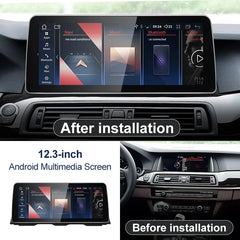 Autoradio Carputech 12.3 Système Android pour BMW Série 5 F07 GT 2011-2016 Écran tactile IPS 1920 * 720 WIFI SIM Carplay GPS Navi Unité principale