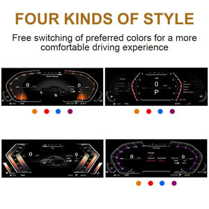 2024 New Lcd Digital Dashboard Cluster Digital Speedometer For BMW 1/2/3/4/5/6/7 Seires X1/X2/X3/X4/X5/X6 Series Carputech