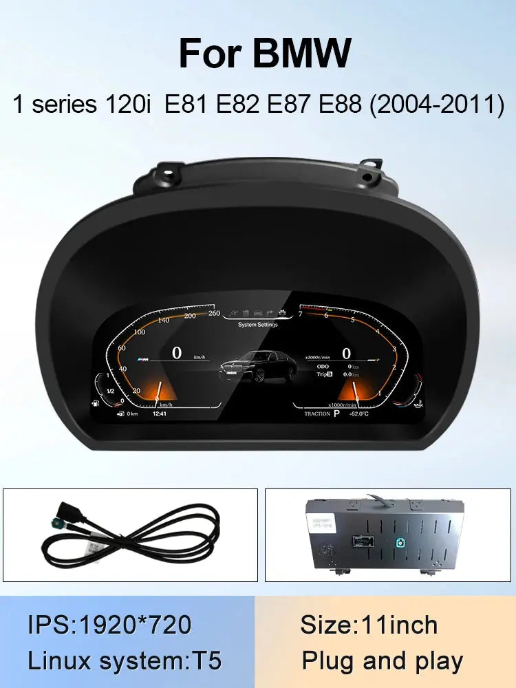 2024 New Lcd Digital Dashboard Cluster Digital Speedometer For BMW 1/2/3/4/5/6/7 Seires X1/X2/X3/X4/X5/X6 Series Carputech