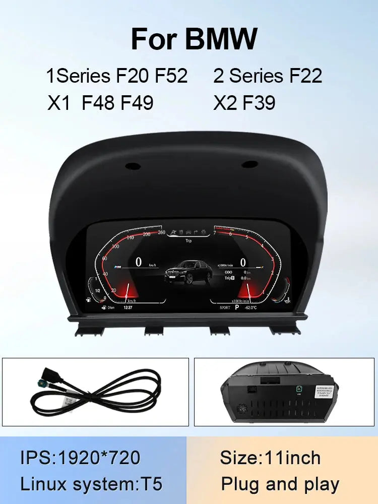 2024 New Lcd Digital Dashboard Cluster Digital Speedometer For BMW 1/2/3/4/5/6/7 Seires X1/X2/X3/X4/X5/X6 Series Carputech