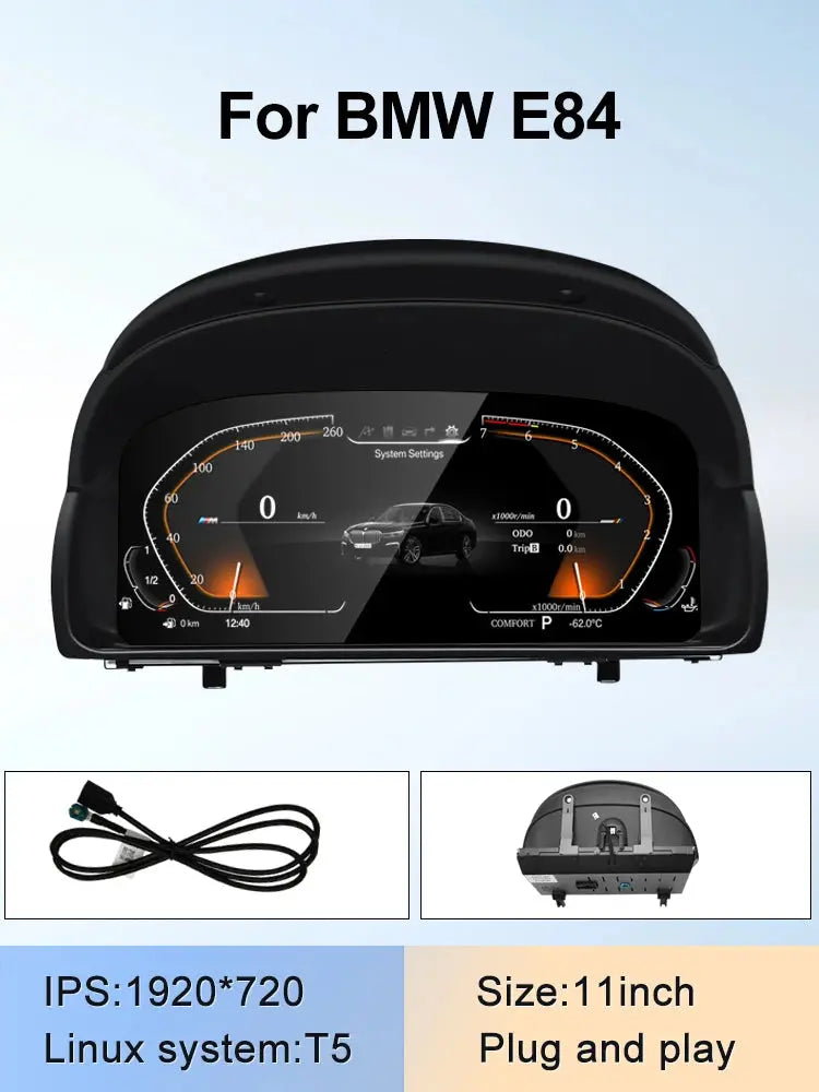 2024 New Lcd Digital Dashboard Cluster Digital Speedometer For BMW 1/2/3/4/5/6/7 Seires X1/X2/X3/X4/X5/X6 Series Carputech