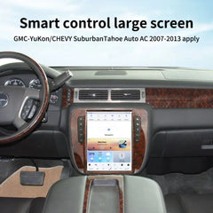 Autoradio 12,1" Qualcomm pour GMC Yukon/Chevy Suburban/Tahoe 2007-2013, stéréo, Carplay, mise à niveau, écran de style Tesla, Android Auto, navigation GPS, lecteur multimédia