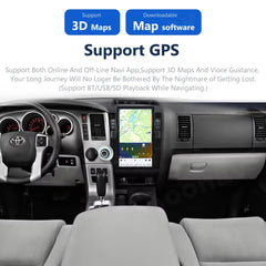 Autoradio 13,6" Qualcomm pour Toyota Sequoia 2007-2018, stéréo, Carplay, mise à niveau, écran de style Tesla, Android Auto, navigation GPS, lecteur multimédia