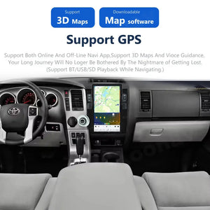 13.6" Qualcomm For Toyota Tundra 2007-2013 Car Radio Stereo Carplay Upgrade Tesla Style Screen Android Auto GPS Navigation Multimedia Player Carputech