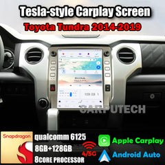 Autoradio 12,1" Qualcomm pour Toyota Tundra 2014-2019, stéréo, Carplay, mise à niveau, écran de style Tesla, Android Auto, navigation GPS, lecteur multimédia