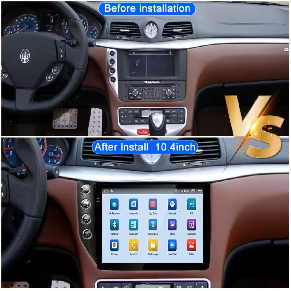For Maserati GT / GC GranTurismo 2007-2017 10.4 " Android 13 Car Radio Multimedia Video Player GPS Navigation 4G WIFI Wireless Carplay