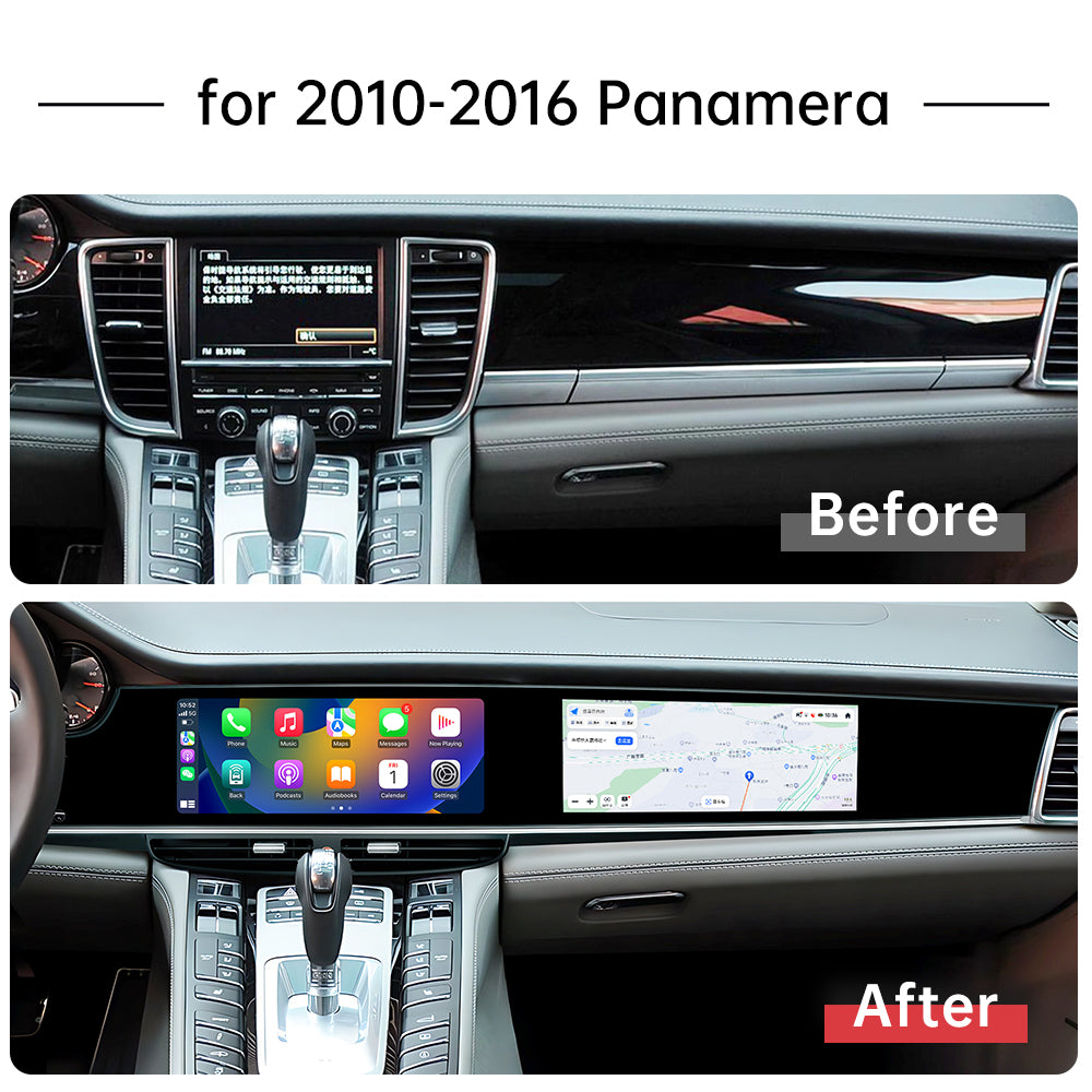 12.3'' Dual Screen For Porsche Panamera 2010-2016 Android Screen Infotainment Navigation System Car Multimedia Touch Screen Head Unit Car Radio GPS