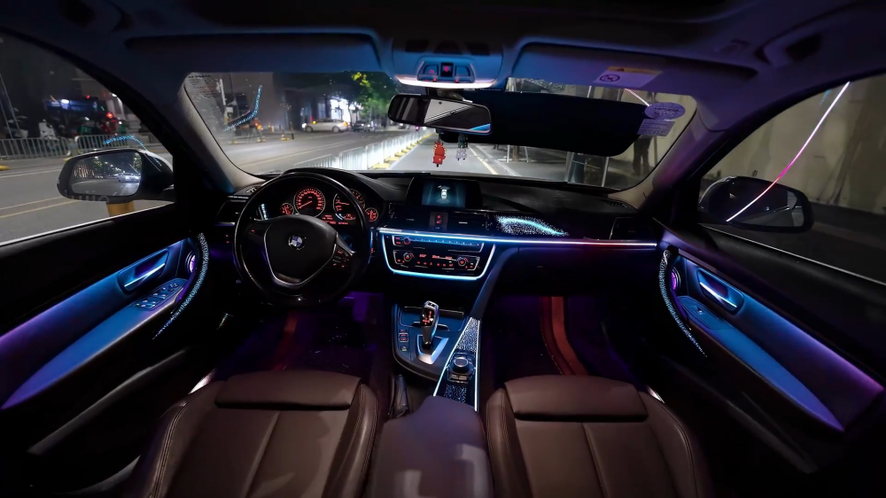 For BMW 3 / 4 Series 2013-2019 F30 F34 Dynamic Symphony Car Interior Ambient Lighting 64 Color Trim Decoration Accessories