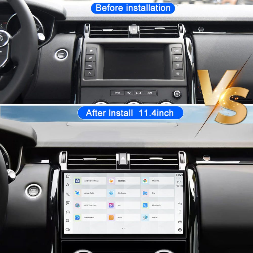 11.4'' For Land Rover Discovery 5 2017-2020 Android Screen  Infotainment Navigation System Car Multimedia Touch Screen Head Unit Car Radio Curved High-Definition Screen