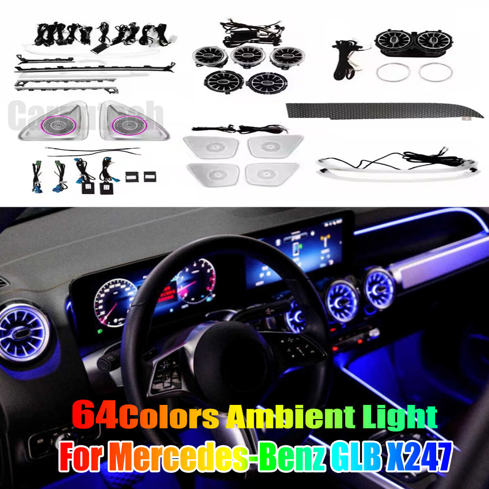Ambient Light Kit for Mercedes Benz GLB X247 2020-2025 Upgraded Interior Accessories Auto Lighting Systems