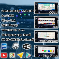 Lexus TX TX550h+ TX350 TX500h Android13 base Navigation Video Interface box Apple CarPlay & Android Auto Upgrade Module
