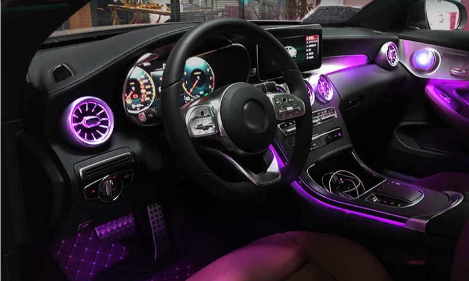 64 Colors Ambient Light Kit for Mercedes-Benz C-coupe C205 2016-2023