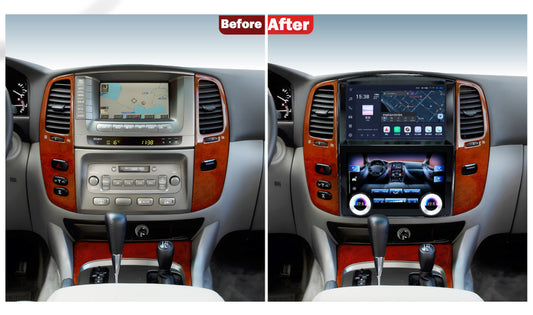 20" For Toyota Land Cruiser 2003-2007 Car Radio Headunit Stereo Wireless CarPlay Android Auto Upgrade Android Touch Screen