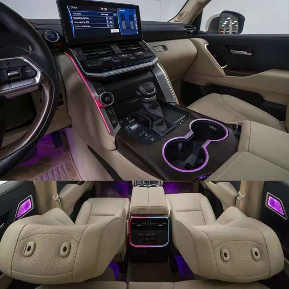Upgrade 64 Color Symphony Car Interior Ambient Lighting for Toyota